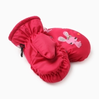 Варежки зимние детские MINAKU, цвет малиновый, 18см