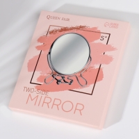Зеркало настольное - подвесное «Круг», двустороннее, с увеличением, d зеркальной поверхности 11,5 см, цвет МИКС Зеркало настольное - подвесное «Круг», двустороннее, с увеличением, d зеркальной поверхности 11,5 см, цвет МИКС