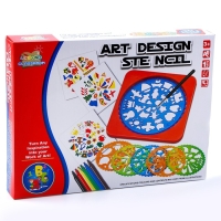 Трафареты &laquo;Фантазия&raquo;, набор 6 шт., 6 шт. фломастеров, ручка, бумага