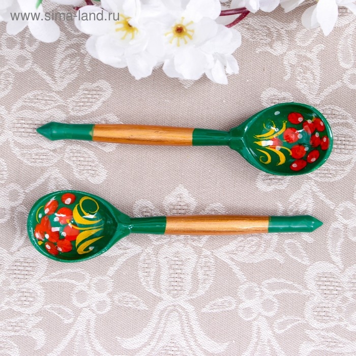 Ложка чайная &laquo;Зеленушка&raquo;, 14,7&times;3,5 см, микс