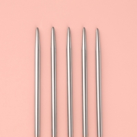 Спицы для вязания, чулочные, d = 4 мм, 25 см, 5 шт