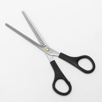 Ножницы парикмахерские, филировочные, с упором, лезвие — 7,5 см, в блистере, цвет чёрный, ЕC-040 Ножницы парикмахерские, филировочные, с упором, лезвие — 7,5 см, в блистере, цвет чёрный, ЕC-040