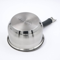 Ковш &laquo;Ирида&raquo;, 1,9 л, d=16 см, стеклянная крышка, капсульное дно, пластиковая ручка, индукция