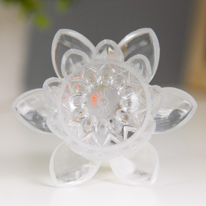 Ночник пластик Ночник пластик "Цветочек" 8х8х7,5 см RISALUX