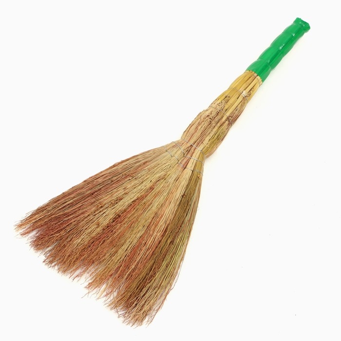 Веник узбекский из сорго 3х-прошивной 6ти-лучевой, 80-90 см, ручная работа