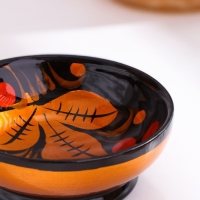 Солонка «Каравай», 7,5×3 см, хохлома Солонка «Каравай», 7,5×3 см, хохлома