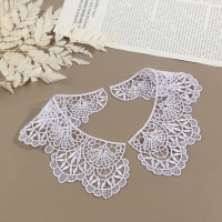 Воротник пришивной, гипюровый, 21 &times; 7 см, цвет белый