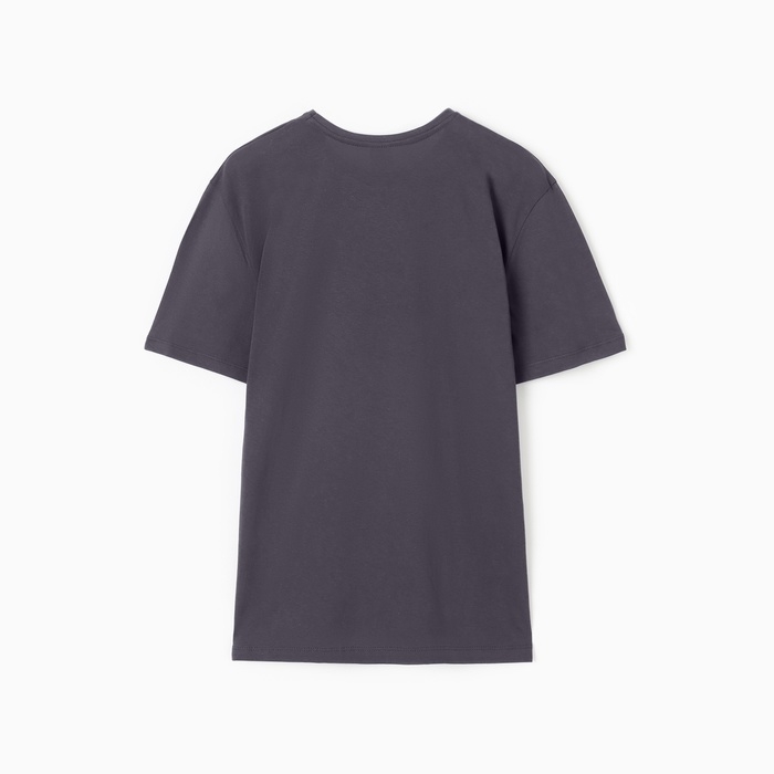 Футболка мужская, цвет тёмно-серый, р-р 54