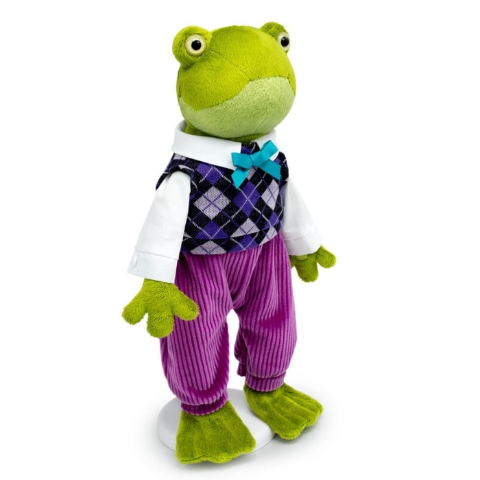 Мягкая игрушка &laquo;Жорик Кваковский&raquo;, в комплекте с жаккардовым жилетом, 16 см
