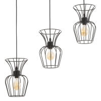 Светильник BayerLux "Фрейя" 3хЕ27 40Вт черный 16х50х23-123см