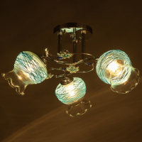 Люстра "Вернали" 3 лампы 40W E27 основание хром 47х47х28 см