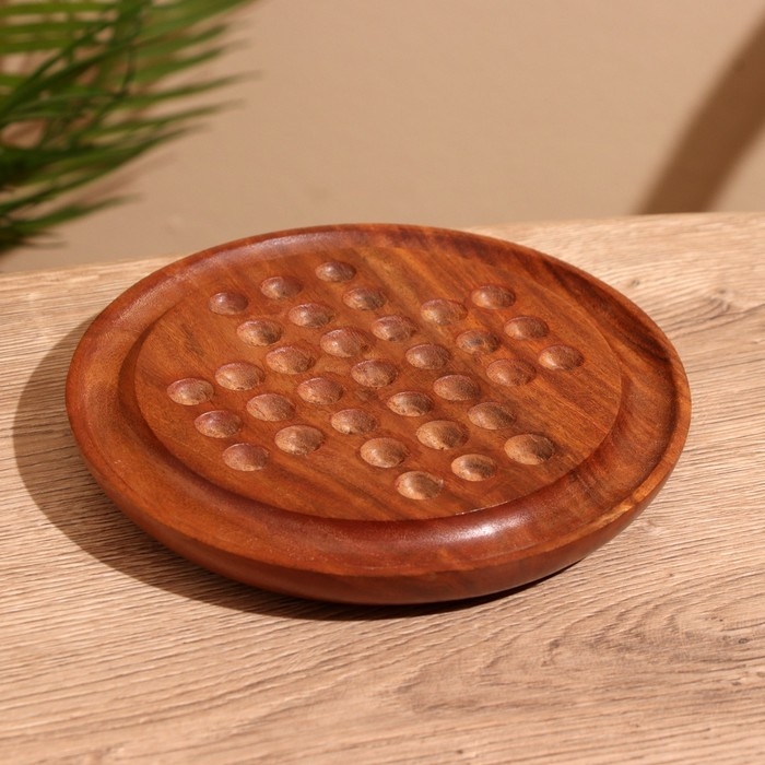 Игра настольная Игра настольная "Солитер" 19х19 см, дерево шишам