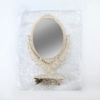 Зеркало настольное, двустороннее, с увеличением, зеркальная поверхность 13,5 &times; 18,5 см, цвет бежевый