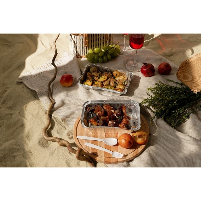 Набор форм из фольги для запекания и выпечки Доляна, 960 мл, 21,5&times;14,6&times;5 см, 2 шт