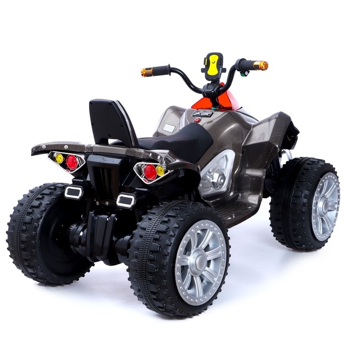 Электромобиль &laquo;Квадроцикл&raquo;, 2 мотора, цвет чёрный карбон