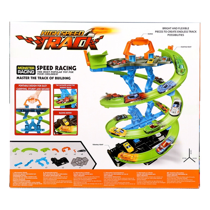 Автотрек &laquo;Виражи&raquo;, в комплекте 8 машинок