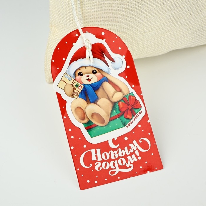 Мешок подарочный &laquo;С Новым годом&raquo;, зайка, 20 х 30 см , Новый год