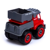 Конструктор винтовой &laquo;Пожарный транспорт&raquo;, с отвёрткой, МИКС