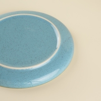 Набор тарелок фарфоровых SL Home &laquo;Аззура&raquo;, d=20,3 см, цвет бирюзовый