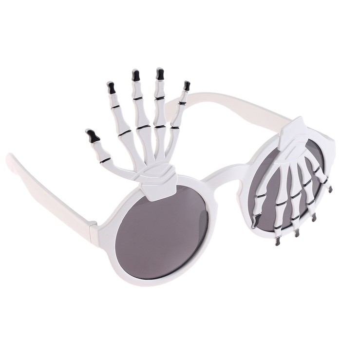 Карнавальные очки &laquo;Руки&raquo;, цвет белый