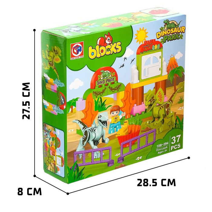 Конструктор &laquo;Дино парк&raquo;, 37 деталей