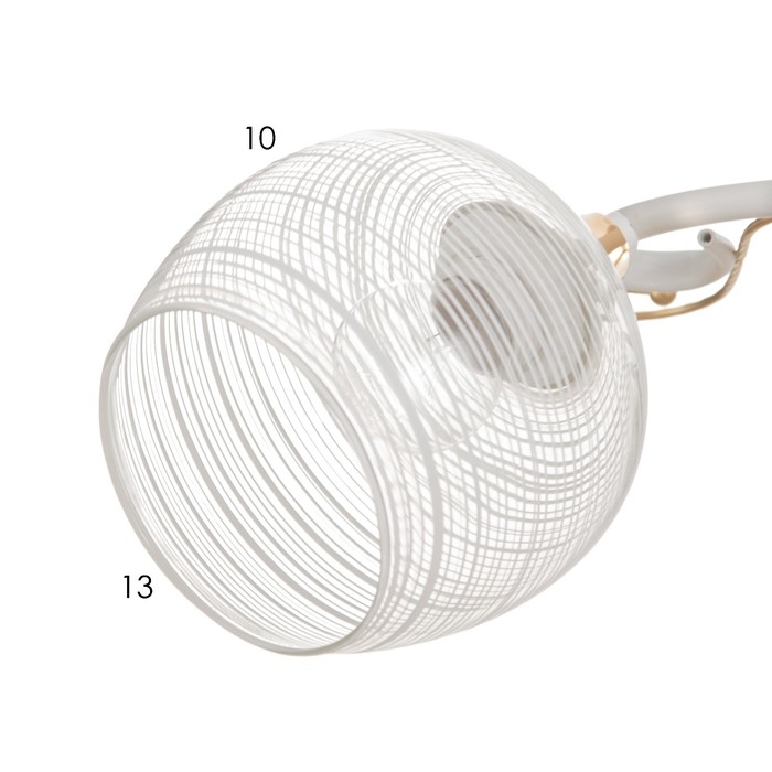 Люстра потолочная Жаклин 5хE27 40Вт Белый, золото Люстра потолочная Жаклин 5хE27 40Вт Белый, золото