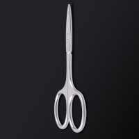 Ножницы маникюрные &laquo;Premium&raquo;, прямые, узкие, 9,5 см, на блистере, цвет серебристый