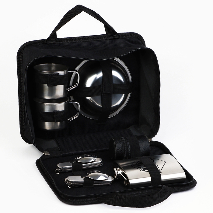 Набор посуды для пикника туристический &laquo;Медведь&raquo;, 8 предметов