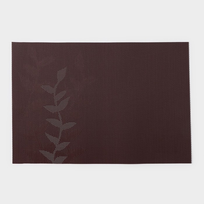 Салфетка сервировочная на стол Доляна &laquo;Росток&raquo;, 45&times;30 см, цвет серый