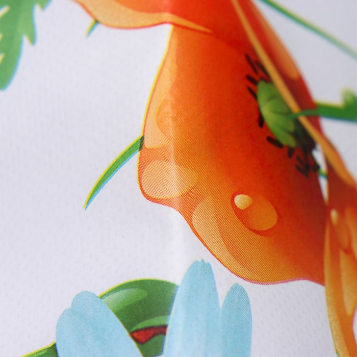 Клеёнка на стол Доляна &laquo;Цветочное поле&raquo;, на нетканой основе, ширина 137 см, толщина 0,2 мм, рулон 20 м