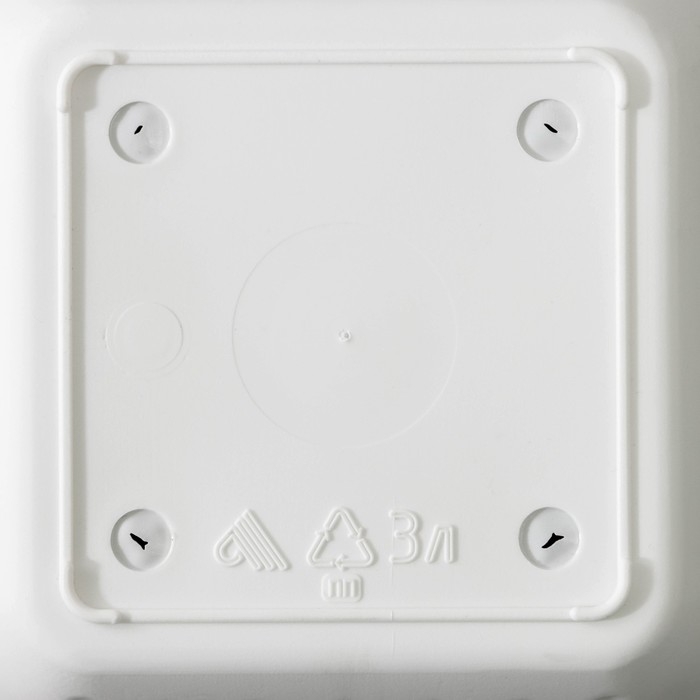 Горшок для цветов с поддоном «Лозанна», 3 л, пластиклвый, цвет белый Горшок для цветов с поддоном «Лозанна», 3 л, пластиклвый, цвет белый