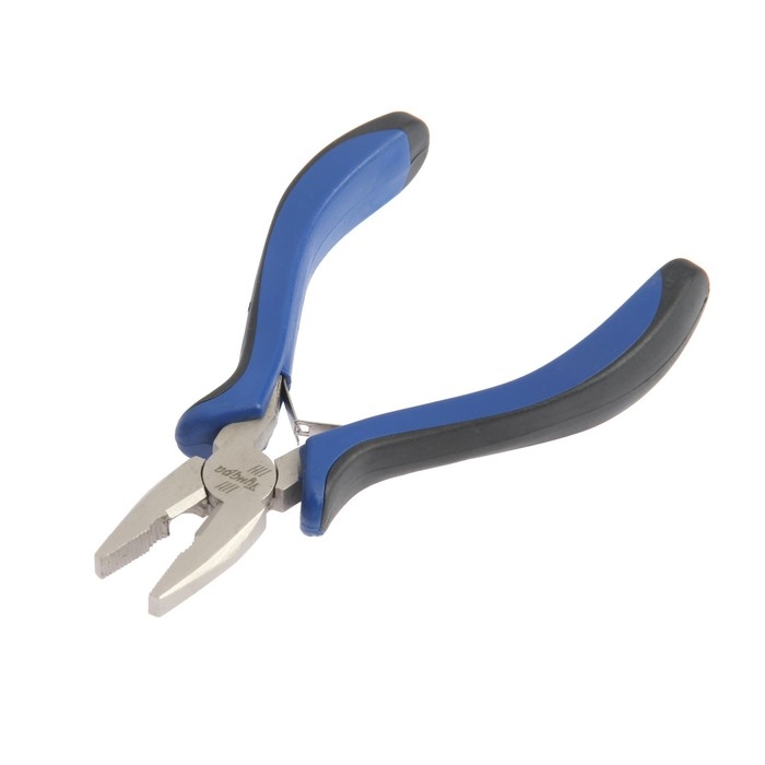 Плоскогубцы ТУНДРА mini, никелированные, двухкомпонентные рукоятки, 120 мм Плоскогубцы ТУНДРА mini, никелированные, двухкомпонентные рукоятки, 120 мм