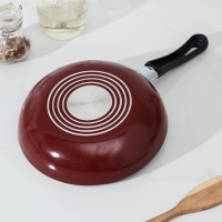 Сковорода &laquo;Эксперт&raquo;, d=20 см, пластиковая ручка, антипригарное покрытие, цвет бордовый