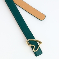 Ремень женский, ширина 2,2 см, пряжка металл, цвет зелёный Ремень женский, ширина 2,2 см, пряжка металл, цвет зелёный