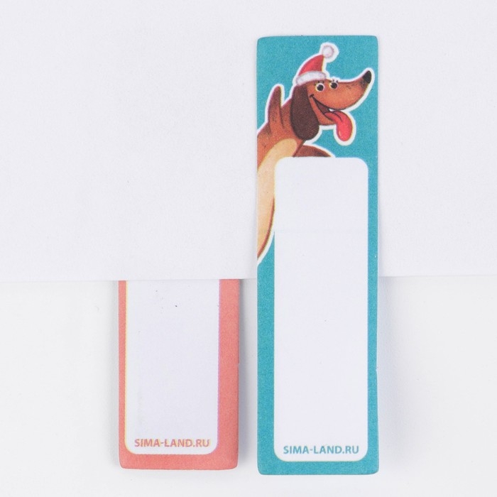 Новый год. Закладки для книг-стикеры, 4 шт, 20 л &laquo;Пушистых радостей&raquo;