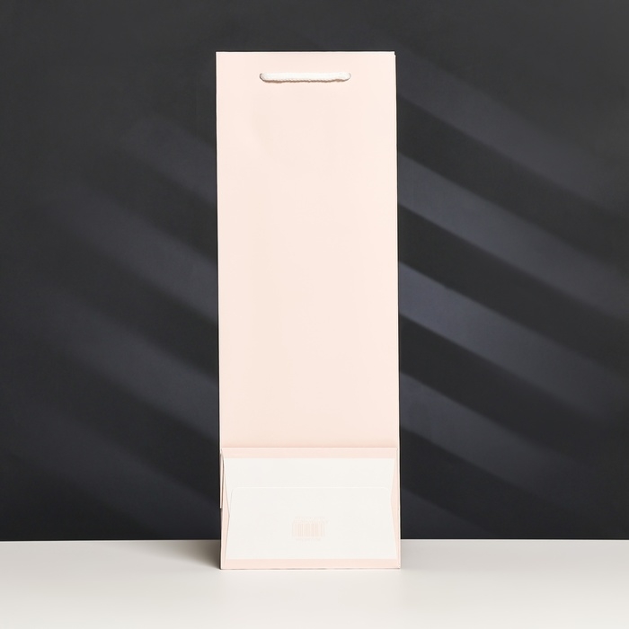 Пакет-переноска для цветов с PVC окном 12,5 × 8,5 × 36 см, розовый Пакет-переноска для цветов с PVC окном 12,5 × 8,5 × 36 см, розовый