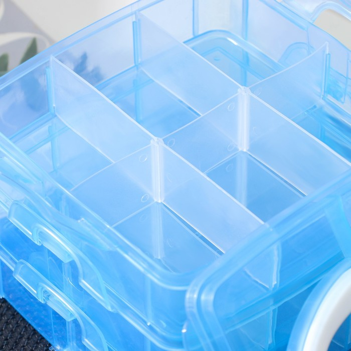 Органайзер для мелочей Доляна, 3 яруса, 18 ячеек, 15&times;15&times;12 см, цвет МИКС