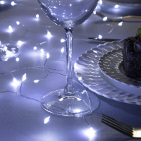 Гирлянда «Мишура» 10 м роса, IP20, серебристая нить, 200 LED, свечение белое, 12 В Гирлянда «Мишура» 10 м роса, IP20, серебристая нить, 200 LED, свечение белое, 12 В