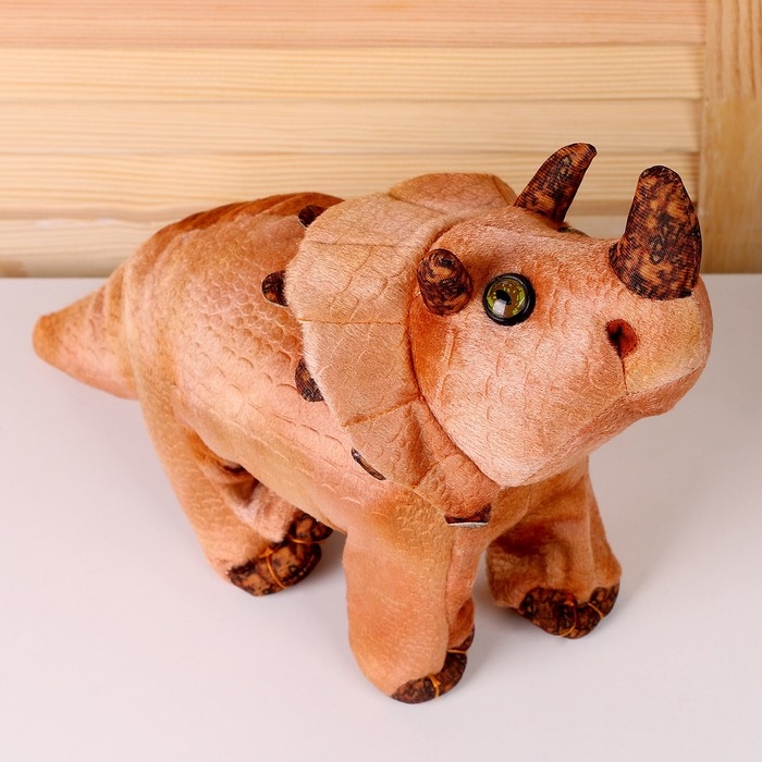 Мягкая музыкальная игрушка &laquo;Динозаврик&raquo;, 42 см, цвет бежевый