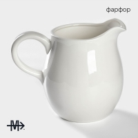 Кувшин для воды фарфоровый Magistro &laquo;Бланш&raquo;, 1 л, 13&times;15 см, цвет белый