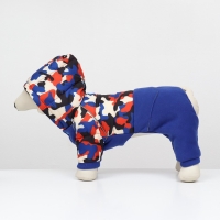 Комбинезон "Go-Иди" с утяжкой, размер 10 (ДС 25, ОГ 34, ОШ 24 см), синий/камуфляж Комбинезон "Go-Иди" с утяжкой, размер 10 (ДС 25, ОГ 34, ОШ 24 см), синий/камуфляж