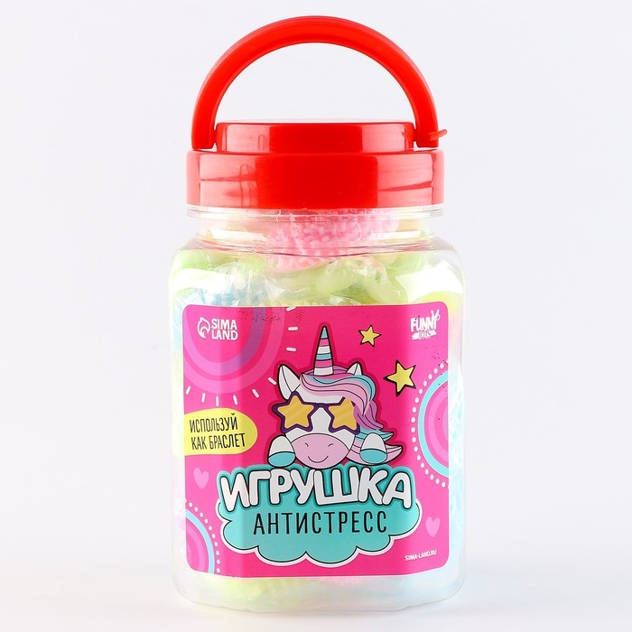 Игрушка-антистресс &laquo;Единорог&raquo;,в банке