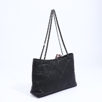 Сумка-шопер женская на молнии, цвет чёрный Сумка-шопер женская на молнии, цвет чёрный