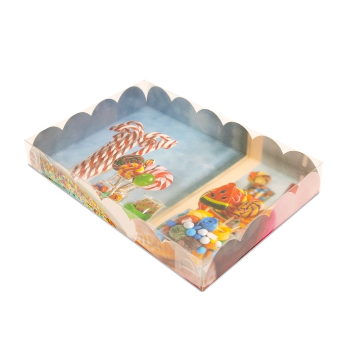 Коробочка для печенья, Коробочка для печенья, "Сладости на праздник", 22 х 15 х 3 см 5шт