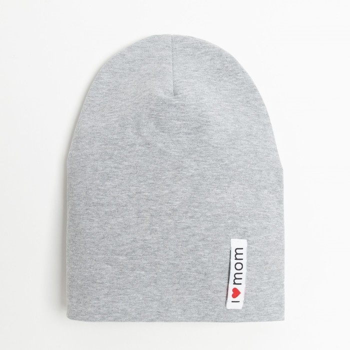 Шапка детская, цвет серый меланж/дино, размер 50-54 Шапка детская, цвет серый меланж/дино, размер 50-54