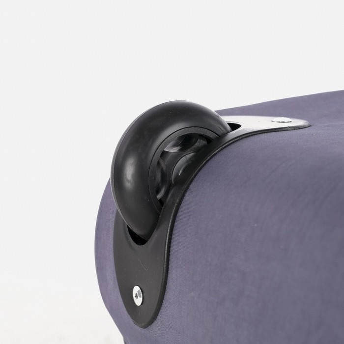 Чемодан малый 20" с сумкой, отдел на молнии, наружный карман, цвет серый