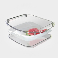 Монетница пластиковая OPTIMA, 17&times;20,5&times;1,5, цвет прозрачный