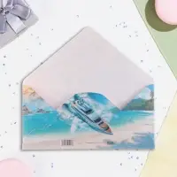 Конверт для денег "На свадебное путешествие!" 16,5 х 8 см