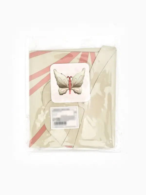 Воздушный шар фольгированный 37" &laquo;Бабочка, кремовый сатин&raquo;