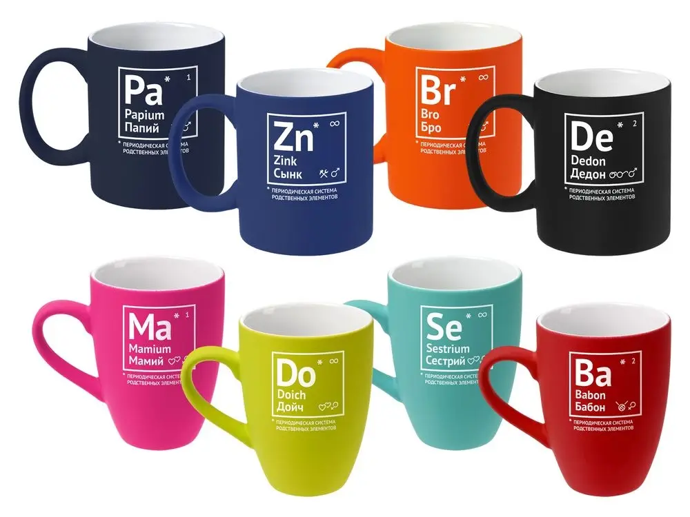 Кружка &laquo;Бабон&raquo; с покрытием софт-тач, ярко-красная